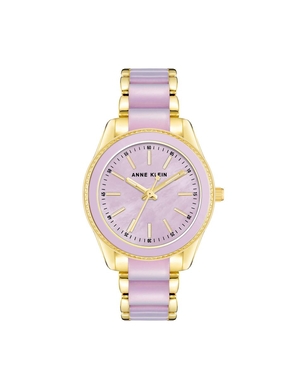 Les métaux Anne Klein Pearlescent Resin Link Watch   | APW-9936639